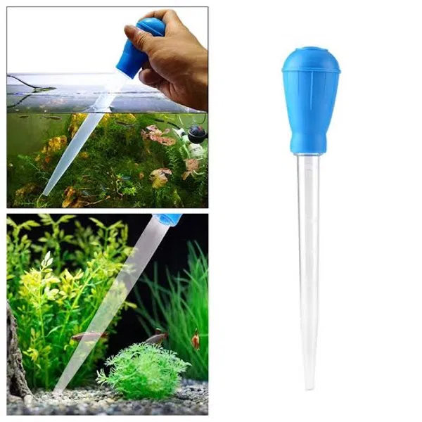 Aquarium dropper for fish feeding & cleaning small tanks