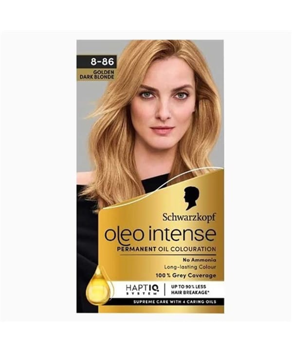 Schwarzkopf Oleo Intense Permanent Oil Colour 8-86 Golden Dark Blonde Hair Dye