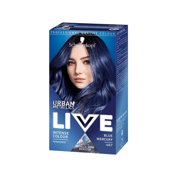 Schwarzkopf Live Urban Metallics Hair Color U67 Blue Mercury