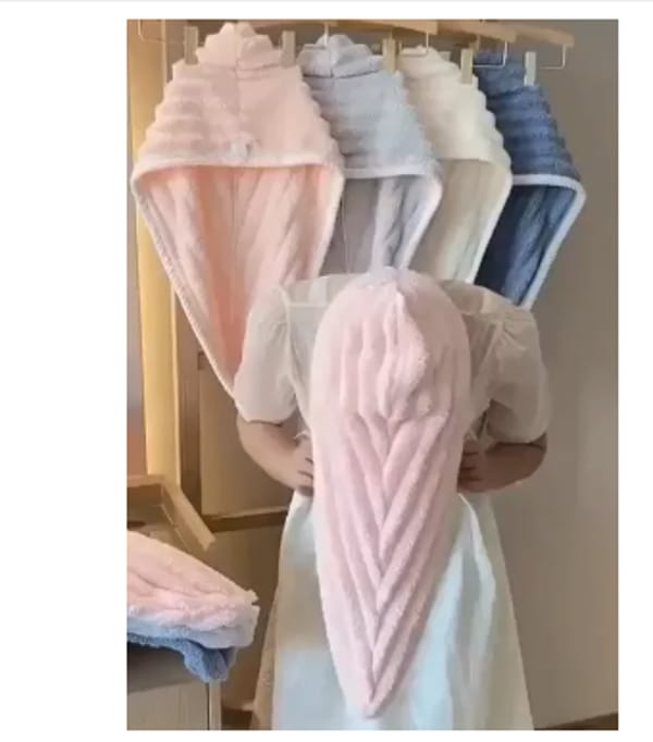 Super Absorbent Microfiber Hair Drying Cap – Quick-Dry Hooded Towel for Women & Girls,HomeFix