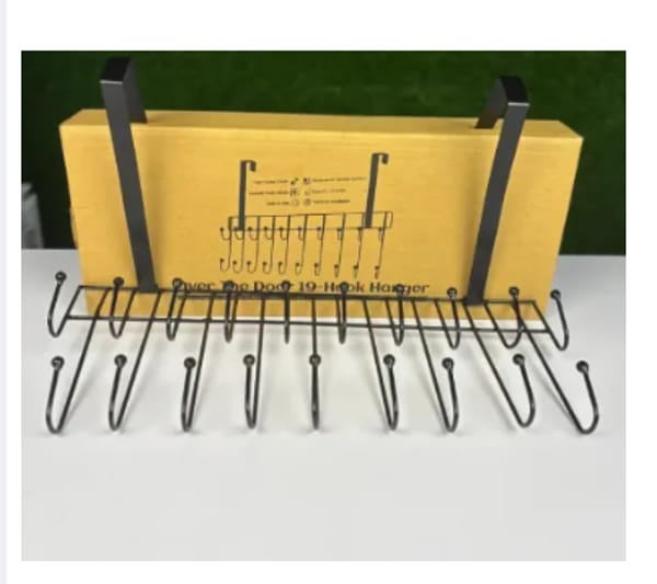 Over The Door 19-Hook Hanger Magic Door Hanger 19 Hooks 2 Step space saver