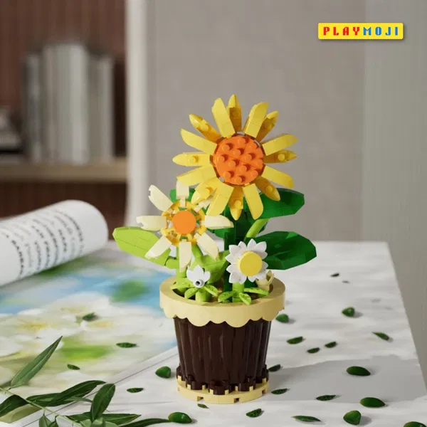 Sunflower potted plants