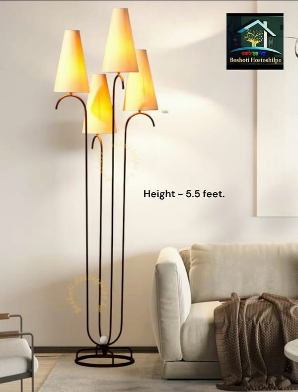 Iron Corner stand lamp.