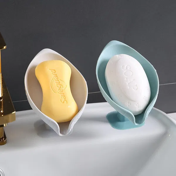 Portable Anti-slip Soap Holder Leaf Shape - লিফ শেইপ পোর্টেবল সোপ হোল্ডার
