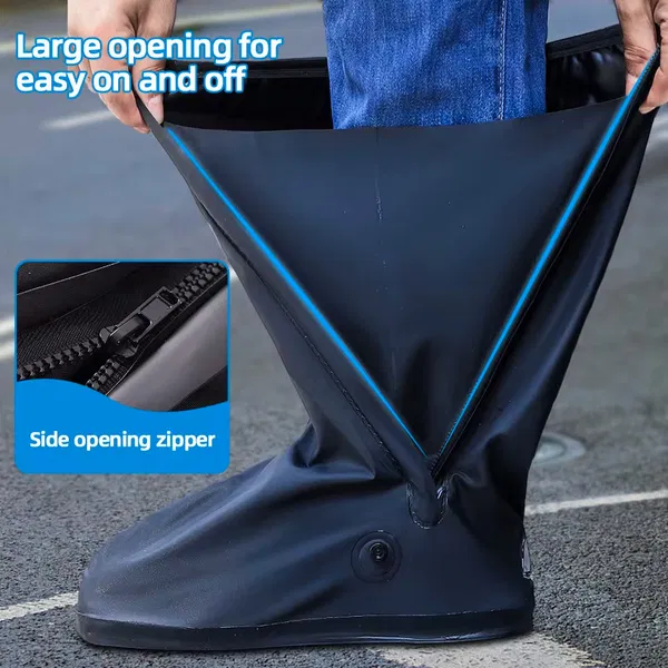 Shoe Rain Cover - Waterproof & Reusable Long Shoe Cover for Man & Women