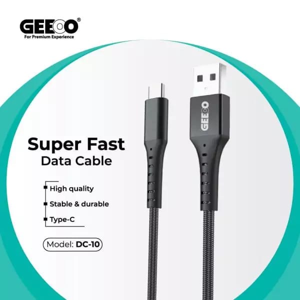 Geeoo DC14 3A Micro USB Short Cable – 30cm