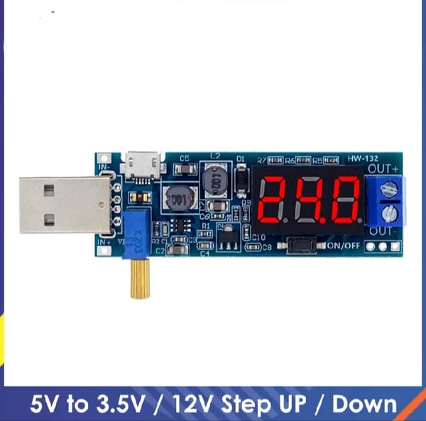 USB Step UP Down 5v to 1.2v to 24v Buck Boost Converter Type-micro usb