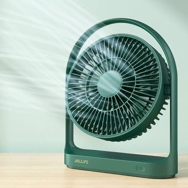 JISULIFE FA19 Rechargeable Fan 4000mAh Battery With Type C Charging Port