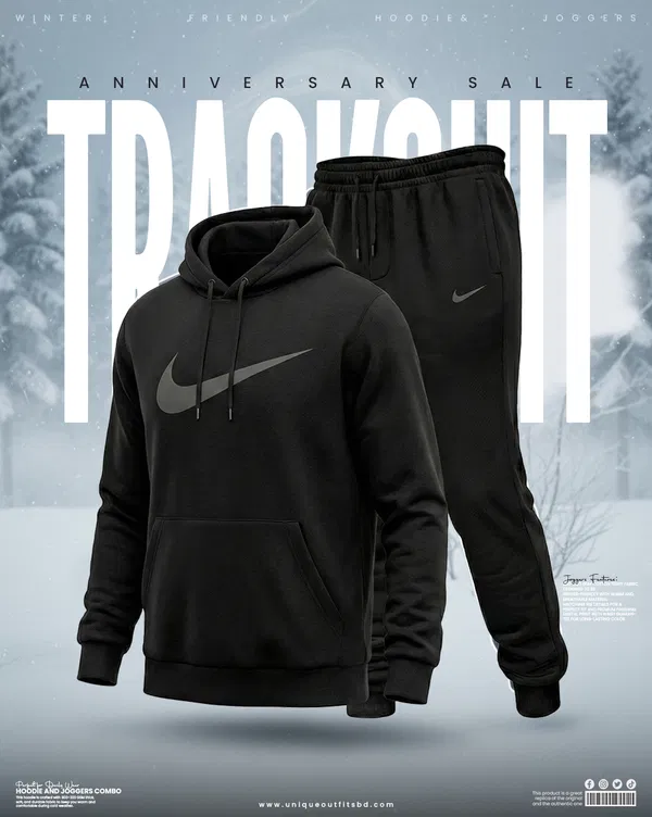 HJ08 Premium Winter Hoodie & Joggers Combo Set