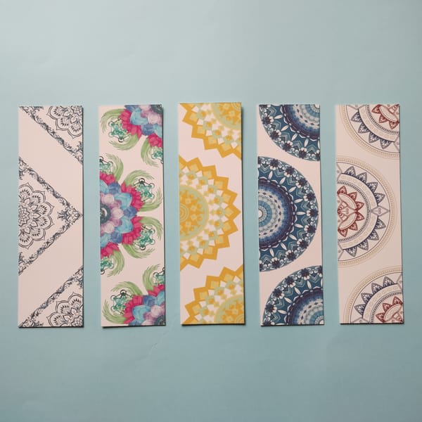 5 Pieces Mandala Art Bookmark by Oxynote