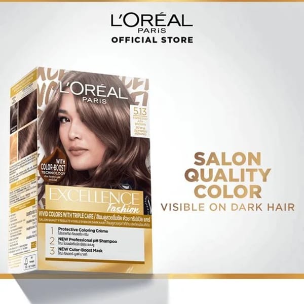 Loreal Paris Excellence Fashion Vivid Colors with Triple Care Hair Color 5.13