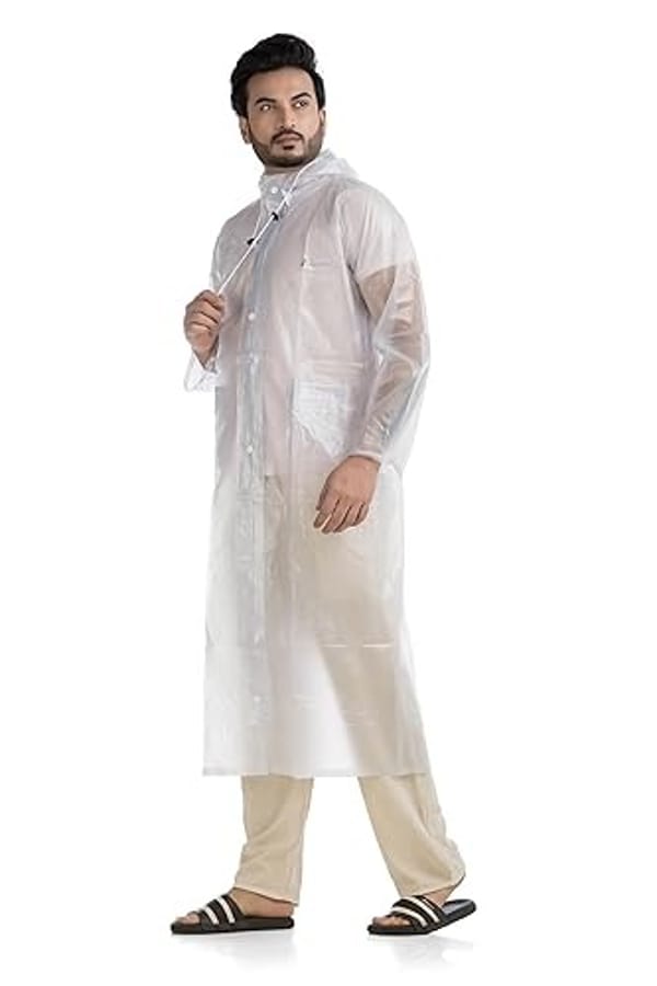 Premium Rubber Fabric 100% Water Proff Raincoat For Men & Woman