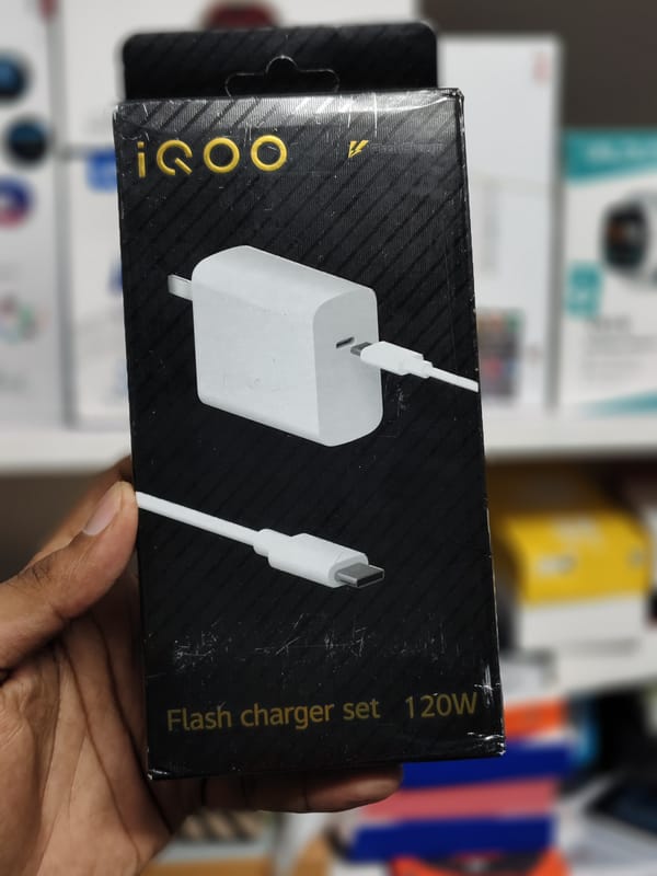 iqoo 120 watt adapter with cable