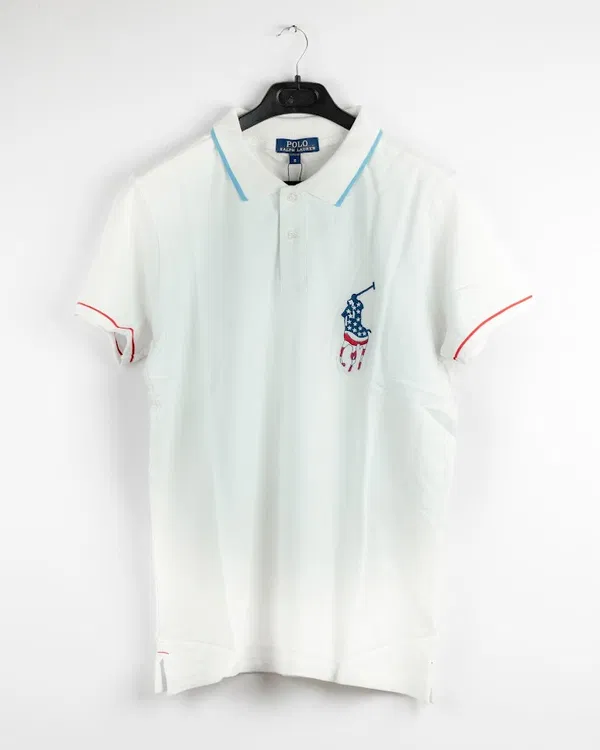 RL P1 100% Combed Cotton Polo White