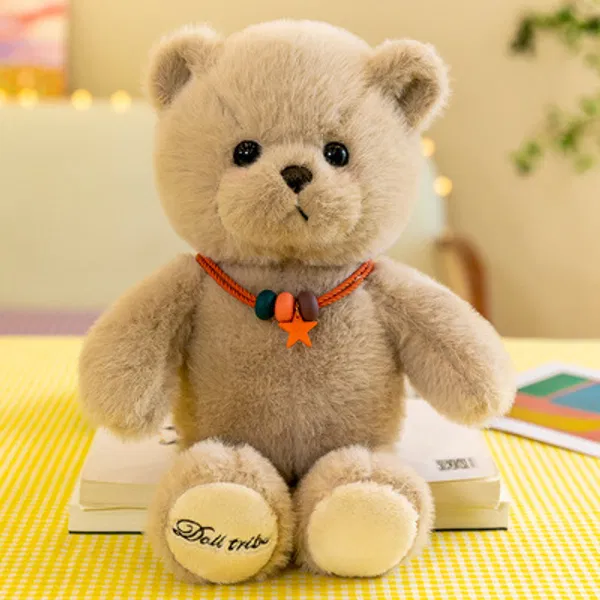 Adorable Bear Cub Plush Toy: Lucky Rag Doll for Children 28cm