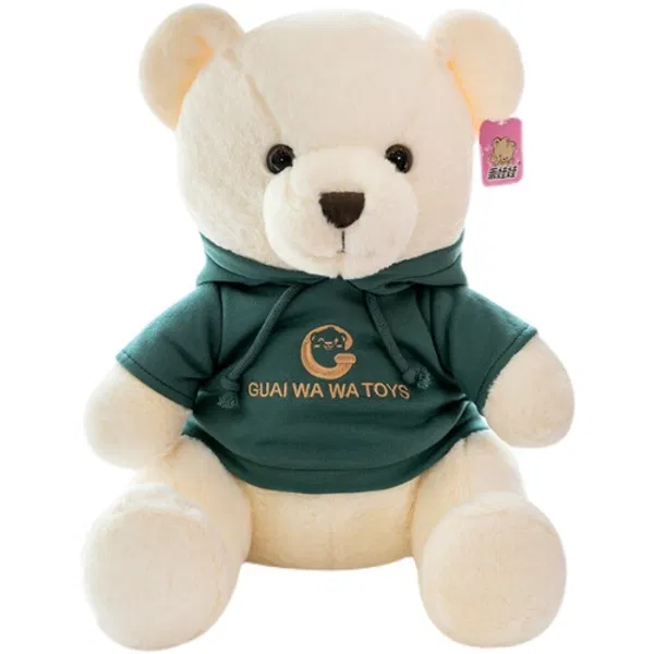 Soft Sleeping Teddy Bear Pillow: Cute Bed Companion for Children 23cm