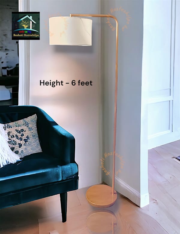 Iron corner stand lamp