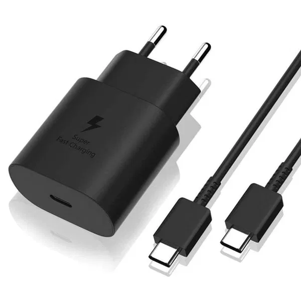 Samsung 25W Fast Charging Adapter – Black (Type-C)