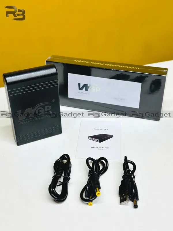 WGP mini UPS 10400mAh – 5/9/12V – Black