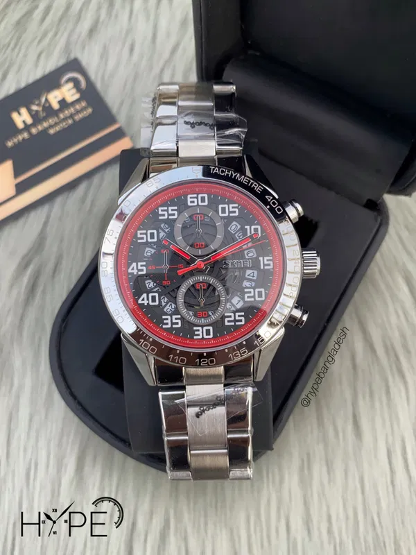 Skemi chronograph chain (Silver-Black)