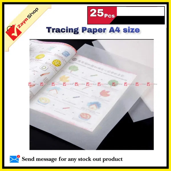 Tracing Paper white A4 Size 25  Sheets