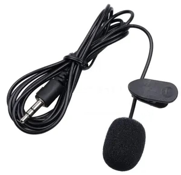Portable Super Mini 3.5mm Tie Lapel Lavalier Clip On Mic Microphone for PC, Laptop, mobile phone, loudspeakers, speakers (1.5M)