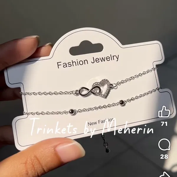 Zircon dual layer bracelet