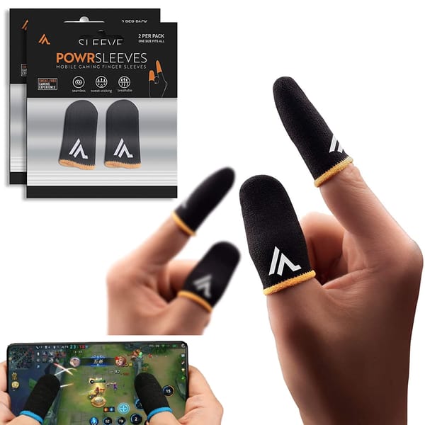 (4 pice) Mobile Finger Sleeve/Press Trigger Game Controller Sweatproof Gloves for Mobile Gaming / Finger Sleeves | Price in BD