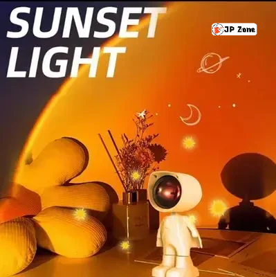 Astronauts Robot Sunset Lamp
