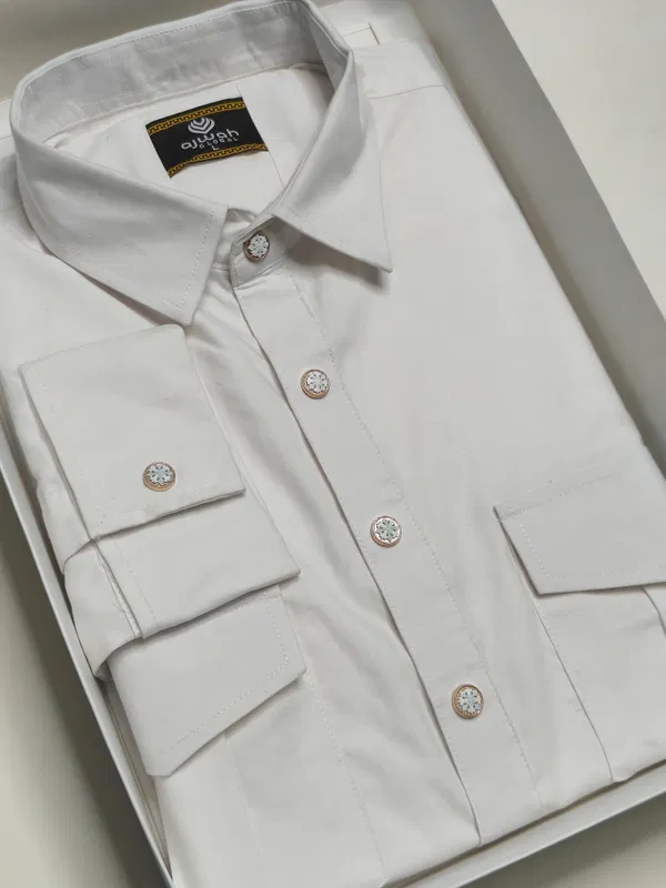 Ajwah Premium Kabli Panjabi – White Edition