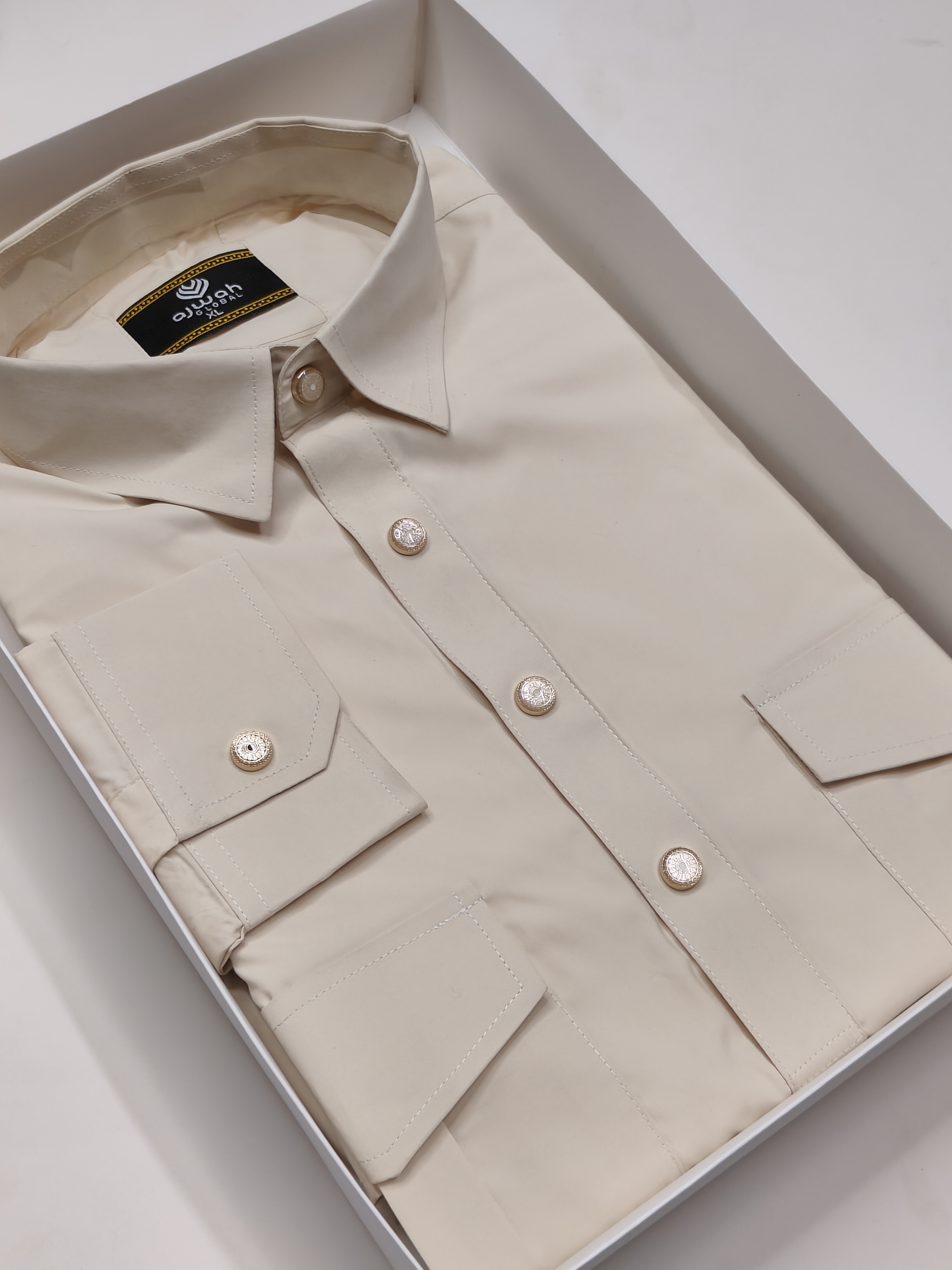 Ajwah Premium Kabli Panjabi  – Off White Edition