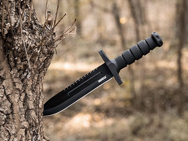 Black sharp knife