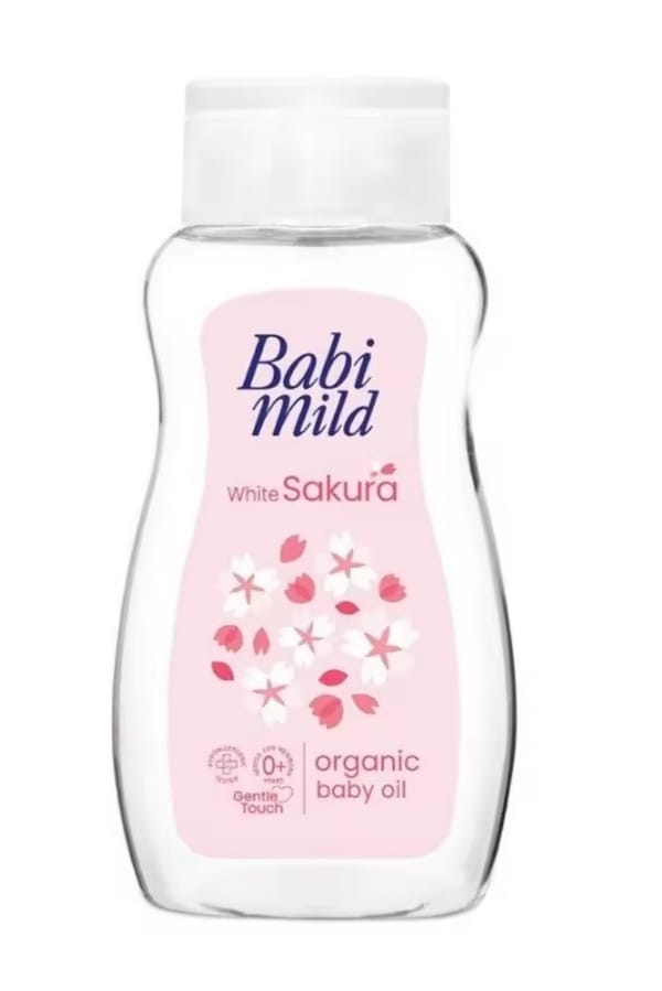 Babi mild White Sakura Baby Oil 100ml
