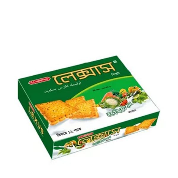 Lexus Vegetable Crackers Biscuit - Family Pack (12 Packets) – 216gm
