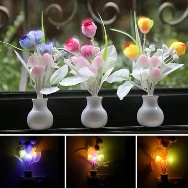 LED Sensor Dream Mushroom Lamp - Multicolor Night Light | Price in BD