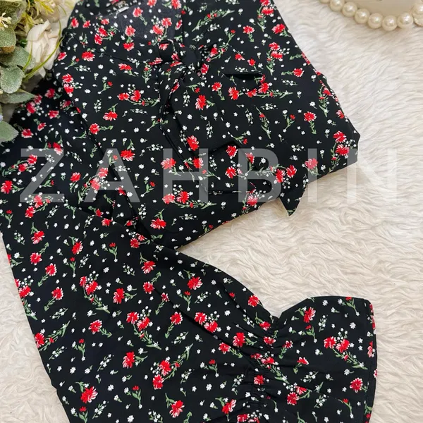 BLACK RED MIDI
