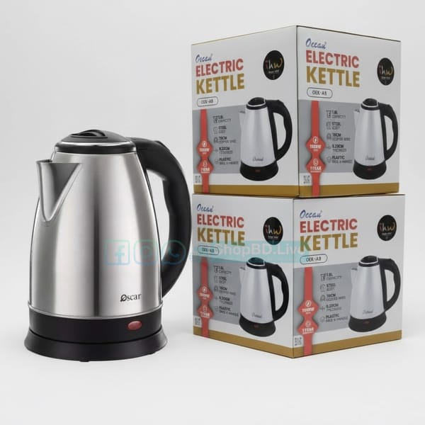 Ocean Electric Kettle OEK-A9 | 1.8 Liter Stainless Steel Fast Boiling Kettle | ihw | Price in BD