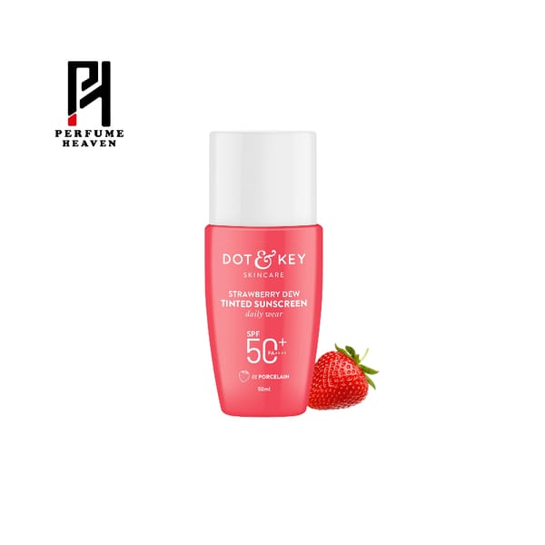 Dot & Key Strawberry Dew Tinted Sunscreen SPF 50+ Pa++++ - 01 Porcelain (50ml)