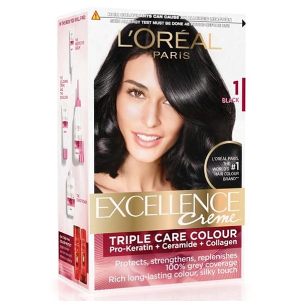 L'Oreal Excellence Triple Protection Color - Natural Darkest Black 1