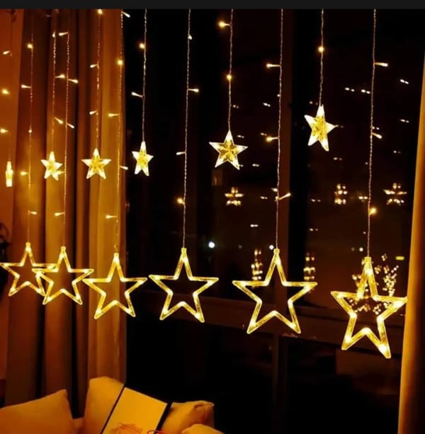 Star curtain fairy lights