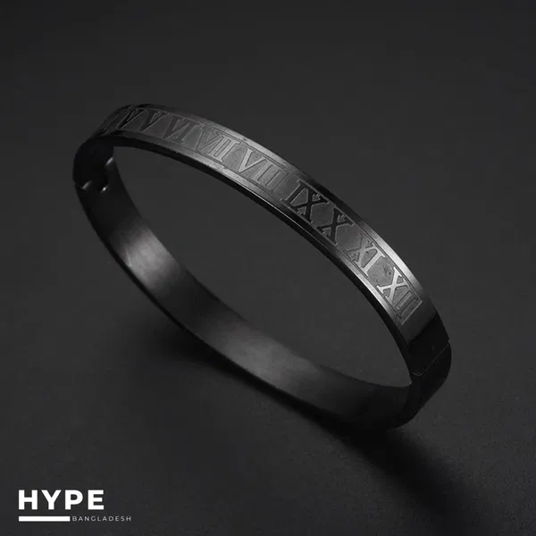 Black high quality stainless steel bracelet