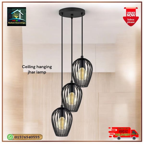 Ceiling hanging jhar lamp