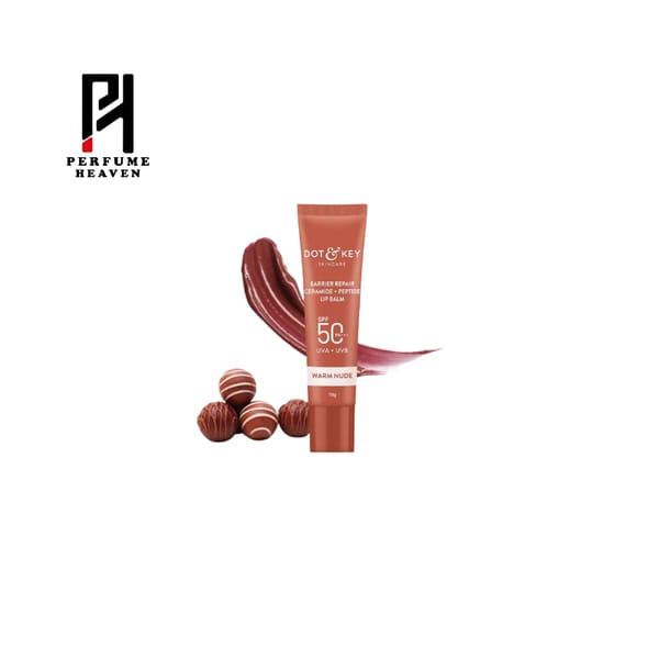 Dot & Key SPF50 Ceramide & Peptide Barrier Repair Lip Balm Warm Nude (10gm)