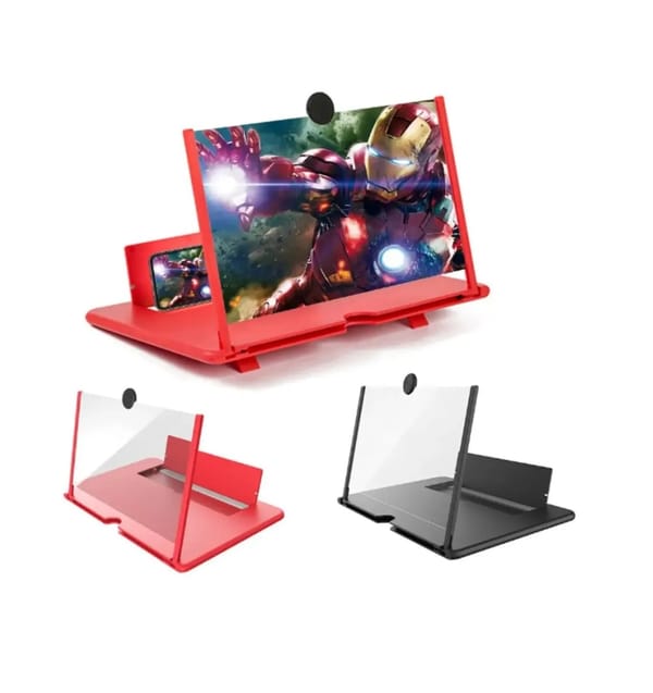 8.5" 3D Glass Magnifier Mobile Screen Amplifier – Foldable HD Display for Movies & Gaming | Price in BD