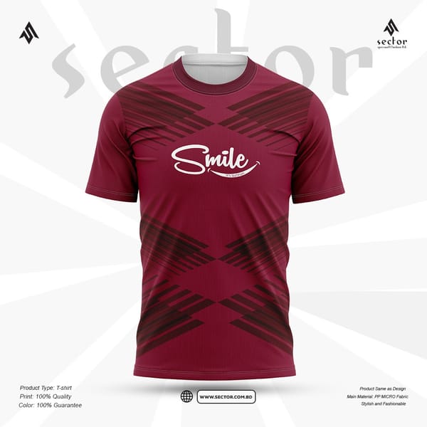 "SMILE" SECTOR Play Quality Full (Half Sleeve Jersey)