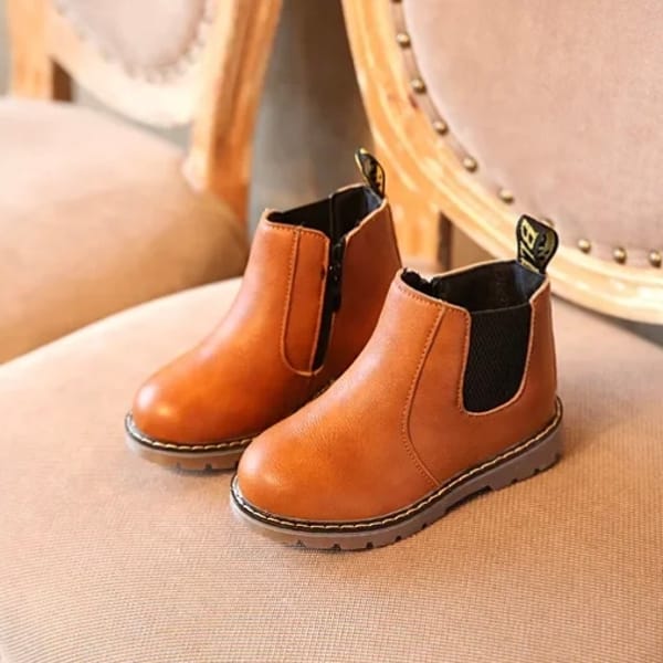 Kids Leather High Neck Stylish Winter Short Boot Shoes (3–5 Years) for yours ANGEL
