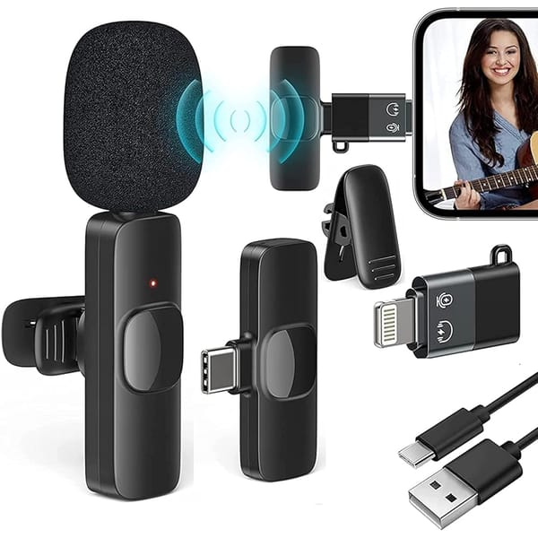 K8 Wireless Professional Microphone For OTG Type-C Supported Smartphones Live, Video, Sound