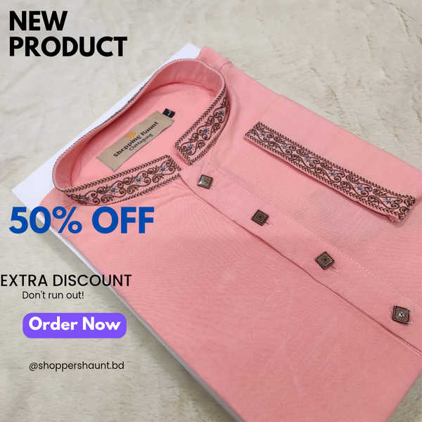 Premium Cotton Embroidery Panjabi for Eid 010