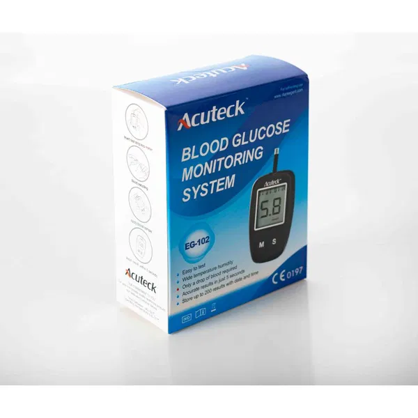 Acuteck Blood Glucose Monitoring System ( শুধু মেশিন (১০টি স্ট্রিপ ফ্রি))