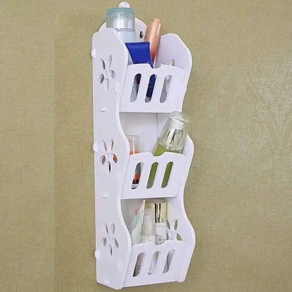 Multifunctional Bathroom Shelf – Punch-Free Wall Organizer